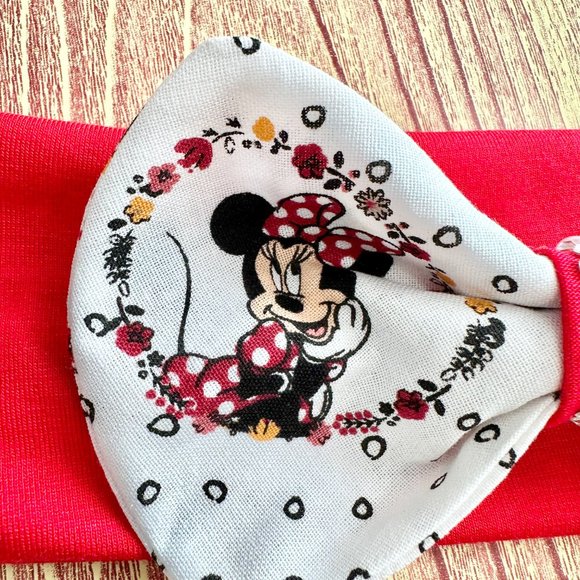 Brand New Handmade Girls Red Headband with a Beautiful Matching Minnie Bow - Picture 3 of 4